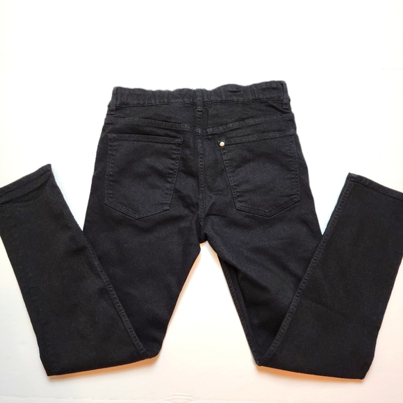 Adjustable Waist Girl's Black Jeans Size 11-12 (J) - Picture 7 of 11